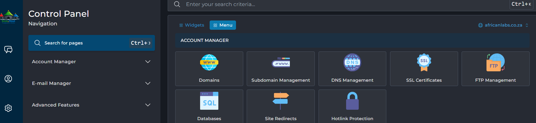 DirectAdmin Control Panel