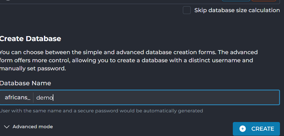 Database Name